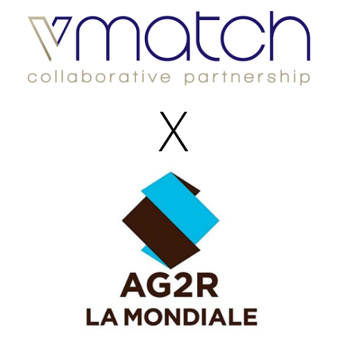 Logos AG2R La Mondiale et V-Match