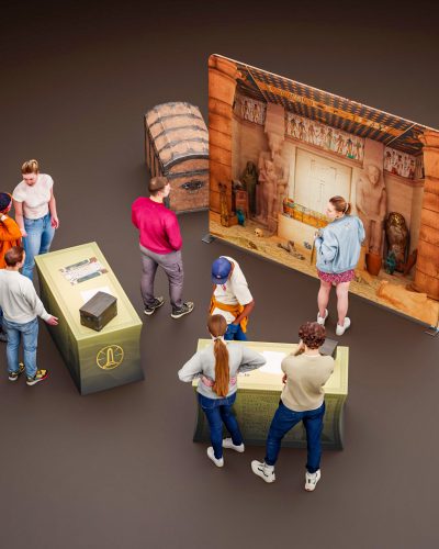 Vue 3D du dessus - Trésor de Louxor
