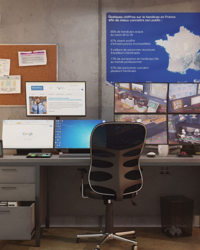 Nice Handicap - Mur bureau